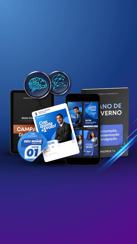 Pack Campanha Politica Kit Político de Design no Canva e Segundo Cerebro Notion Para Campanhas Eleitorais e Políticas