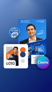 Pack Campanha Eleitoral Artes Impresso para Grafica no Canva Templates Kit Político