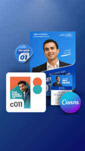 Pack Campanha Eleitoral Artes Impresso para Grafica no Canva Templates Kit Político