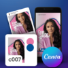 Pack Campanha Politica Eleitoral Design Completo Canva Criativos Instagram e Facebook KitPolitico Partidos de Mulherer PLMulher Democratas Mulher PRTB Mulher Rosa e Azul