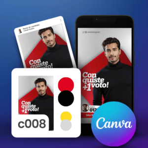 Pack Campanha Politica Eleitoral Design Completo Canva Criativos Instagram e Facebook KitPolitico Partidos PT Esquerda